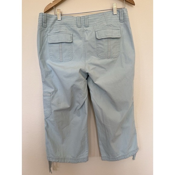 Dockers women's Capri pants light blue drawstring Size 14 - Picture 3 of 9